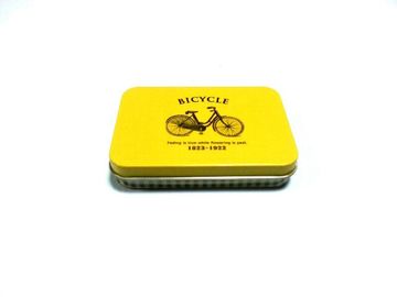 Çin Sarı Metal Mini Teneke Kutular Cep Telefonu / Pil / Mini Hediye İçin Tedarikçi