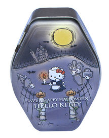 Çin Menteşeli Şirin Hello Kitty Kalay Şeker Kutuları, 0.23mm Kalınlık Tedarikçi