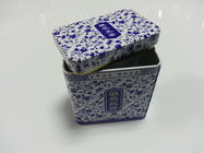 Çin Kapaklı Mavi ve Beyaz Porselen Kutu, Çay Depolama / Hediye Paketli şirket