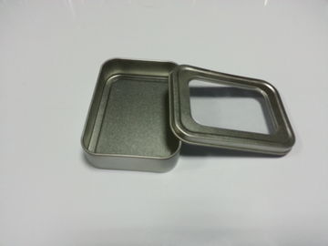 Pil Yuvası Metal Kalaylı Konteyner PVC Pencere / Kalay Kutular, 109 * 79 * 25mm Tedarikçi