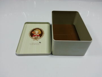 Cake İçin Dikişsiz Renkli Teneke Candy Konteynerler Metal Kare Kasa, 0.23 mM Teneke Tedarikçi
