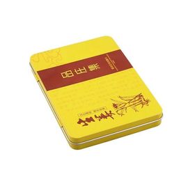 Çin Kapaklı Teneke kutu Kamaralı Kutu, CYMK Dışa Hava geçirmez Kalaylı Kutu Baskılı Distribütör